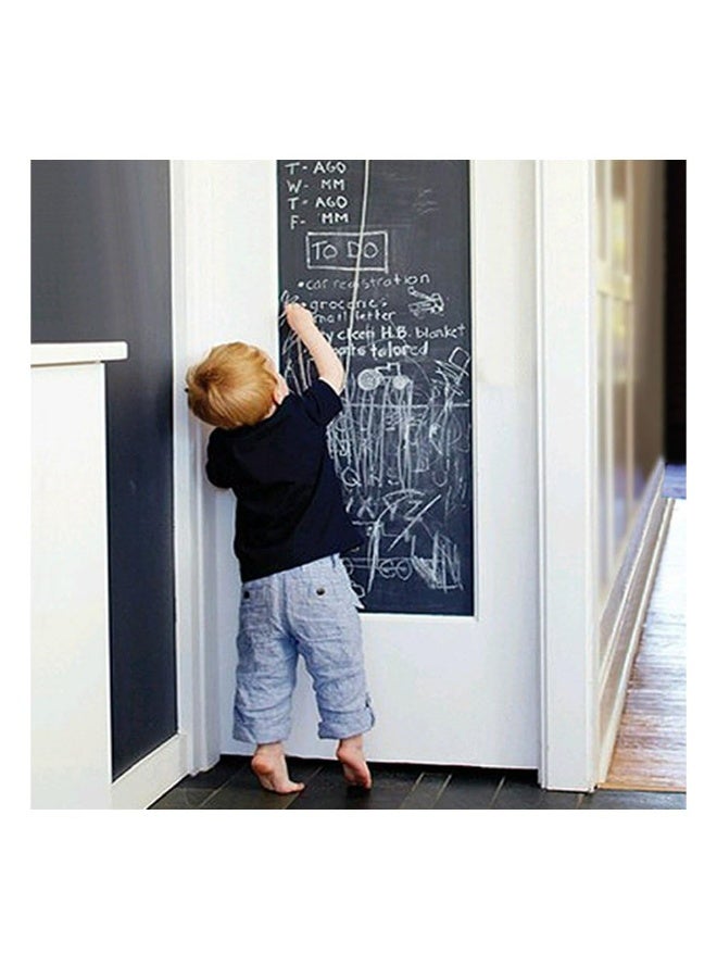 FDTY ملصق حائط على شكل سبورة سوداء ورق تغليف 44 سم × 200 سم للمنزل والمدرسة والمكتب - Image 1