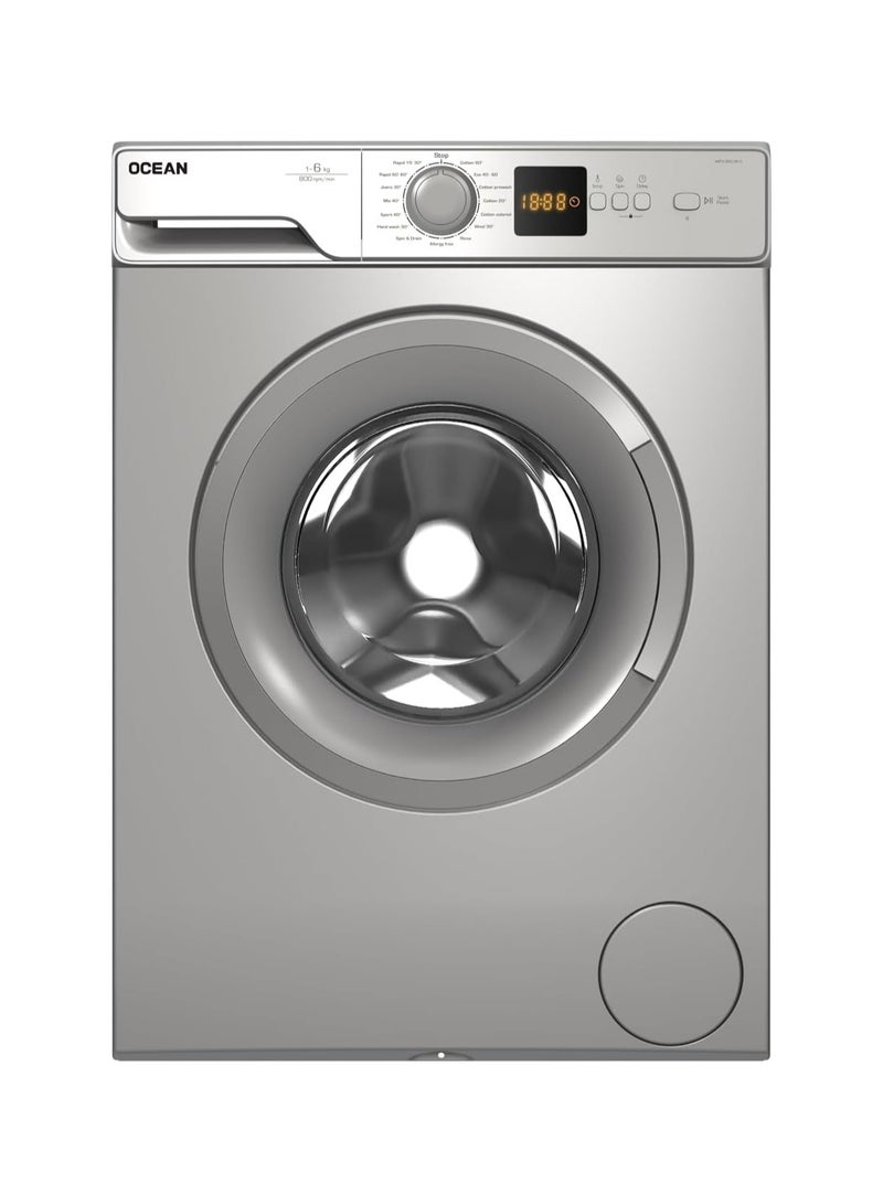 Ocean Ocean Front Load Washing Machine, 6 kg, Silver WFO860WS  - Image 1