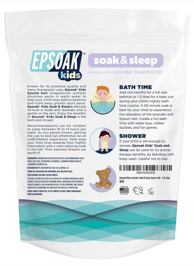 Epsoak Kids Lavender Soak & Sleep Epsom Salt - 2 lb. Bag - pzsku/Z50B9293AAEDFFE1B682EZ/45/_/1681243214/5b52146b-24a4-4e33-aba6-7d046673040a