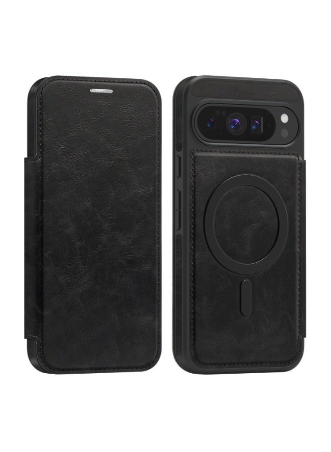 حافظة محفظة قلابة مغناطيسية لهاتف جوجل بيكسل 10/9 برو XL، غطاء مقاوم للصدمات مع حجب RFID - Image 1