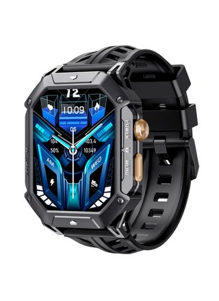 Rugged X1 Smart Watch 2.13-inch AMOLED Display Waterproof 100+ Sports Modes and Multi-Functions(Bluetooth Call/Heart Rate) 20-30 Days Battery Life iOS and Android App OS - Black - pzsku/Z50B93401D0A88E18DD20Z/45/1746212256/f6c9ddc8-62c5-4a9d-b3b6-de423d5d706c