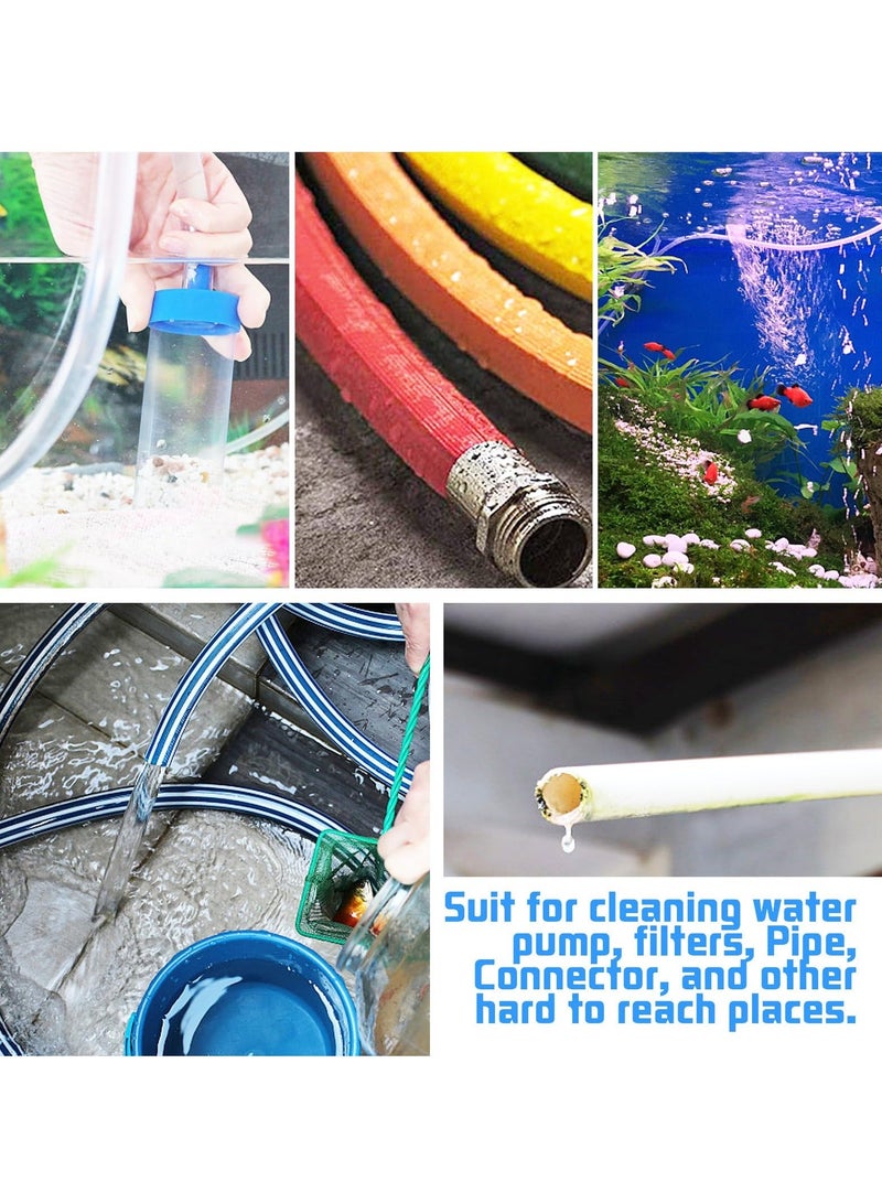 Drain Unblocker Set, 3 Pcs Drain Cleaner Tool, 155 cm Double-ended Drain Pipe Cleaner Brush, 45 cm Sink Unblocker Brush, 50 cm Hair Clog Remover, Plumbing Unclogger Tool for Kitchen Bathroom Shower - Image 4