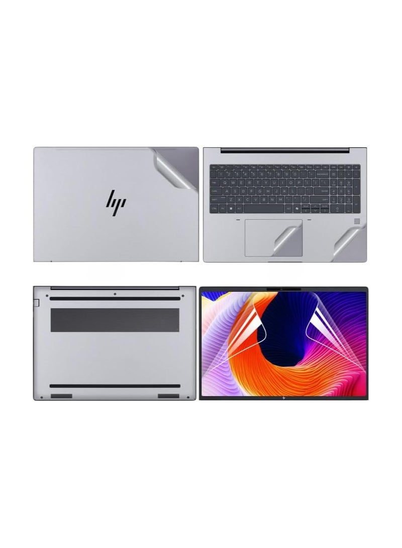 General Laptop Sticker Cover Compatible 16 inch HP ZBook Power 16 G11 2024, Scratch Resistant Stickers 3-Sided Laptop Film and HD Film 
