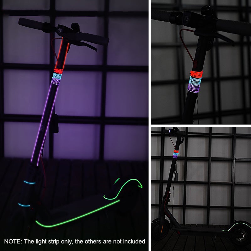 Electric Scooter Light Strip: Red, Water-resistant, 3 Switchable Modes - Lightweight Durable Adhesive Scooter Light Bar for Nighttime Scooter Riding Safety - Image 5