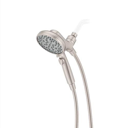 Pfister HydroFuse Handheld Shower Head with Magnetic Docking 6Function High Pressure Showerhead 25 GPM Flow Rate Spot Defense Brushed Nickel Finish 016HFM01GS - Image 1