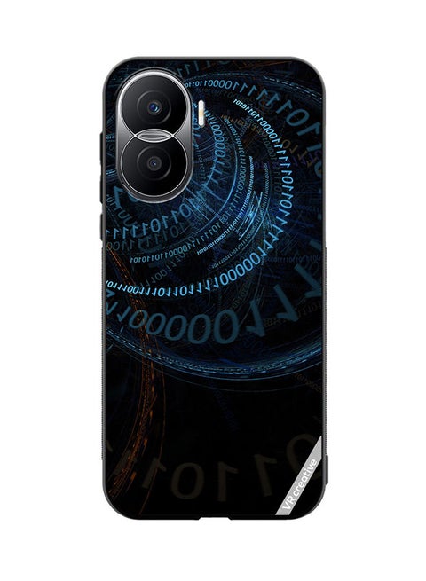 Protective Case Cover For Honor X40i Binary Code Abstract Design Multicolour
