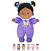 OUOZZZ 10 Black Baby Doll for 1 Year Old Girl Gifts First African American Baby Dolls for Toddler Girl Toys Birthday Gift 1 Year Old Toys - Image 3