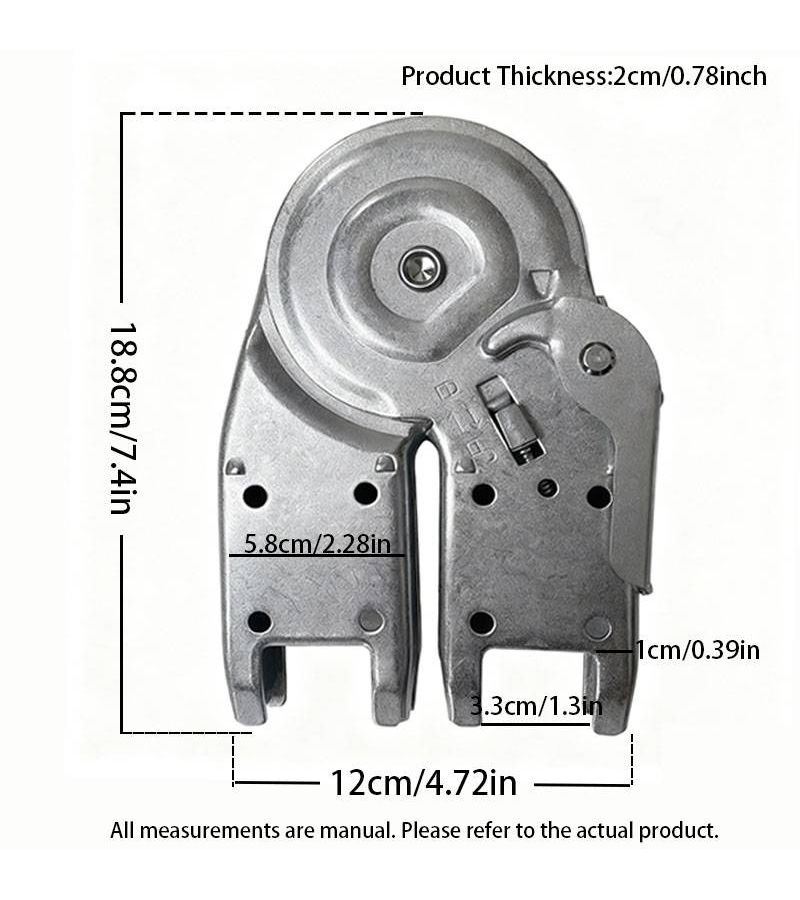 D Type Ladder Hinge Heavy Duty 300BL Load Capacity Contractor Grade 3 Folding Modes 35 107 180 Degrees - Image 2