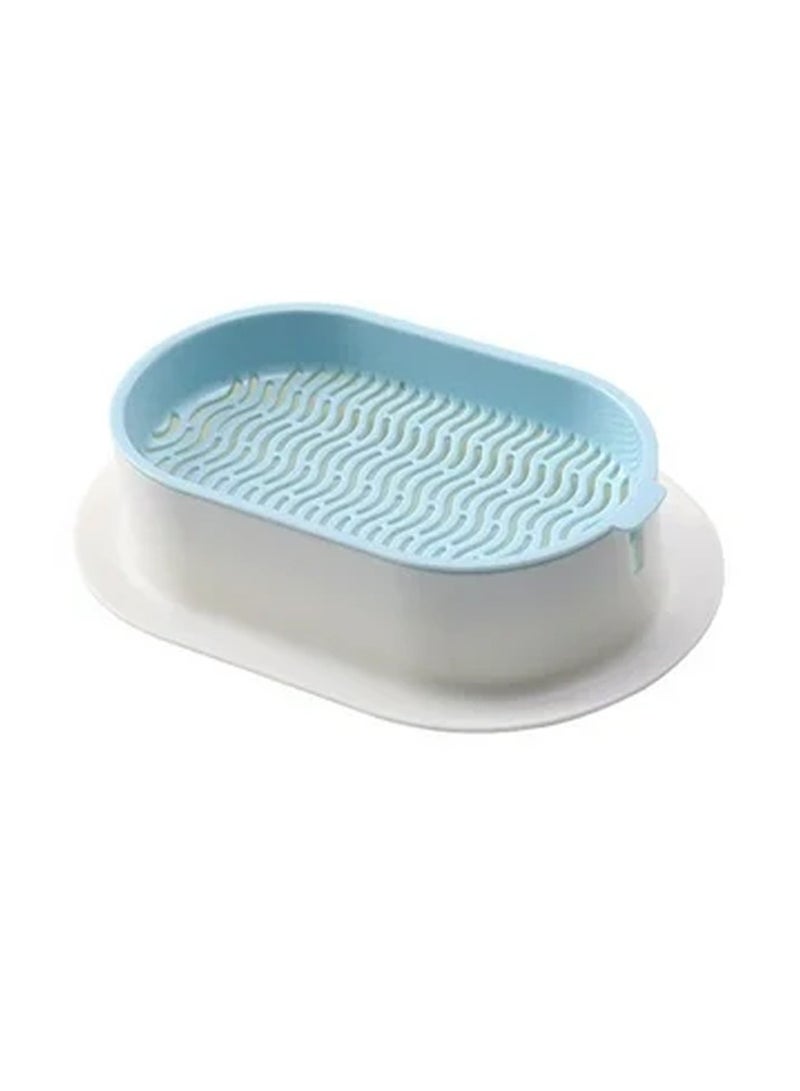 مجموعة عشب القطط صندوق زراعة حضانة نباتات القطط، زارع عشب القطط للقطط الداخلية أو الخارجية سهل النمو - Image 1