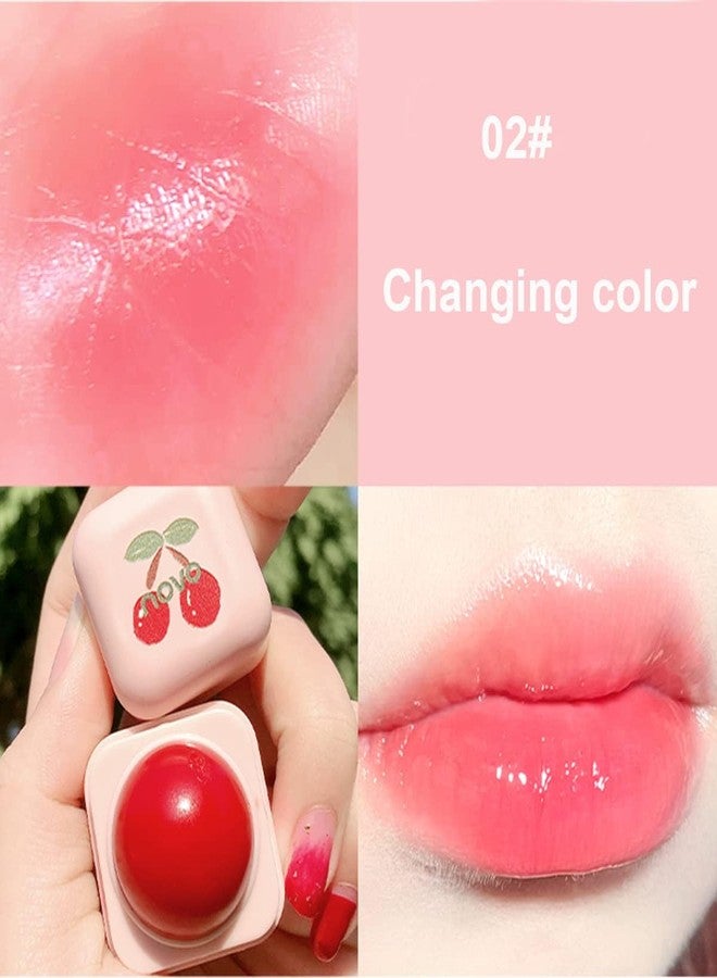 Rayberro 4 Pack Color Changing Lipstick Lip Balm Lipstick Set PH Temperature Color Change Lipstick Long Lasting Moisturizer Repair Balm Cute Pudding Shape Orange Pink Red Night Sleep Lip Care Balm - Image 5