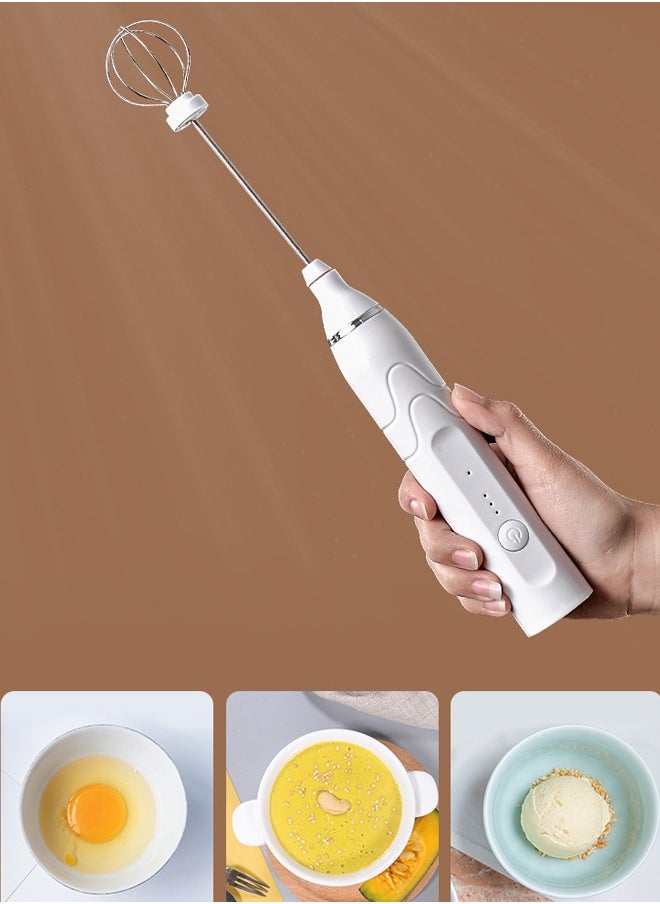Generic ﻿ 3-Piece Electric Milk Frother And Whisk Set  - Image 4
