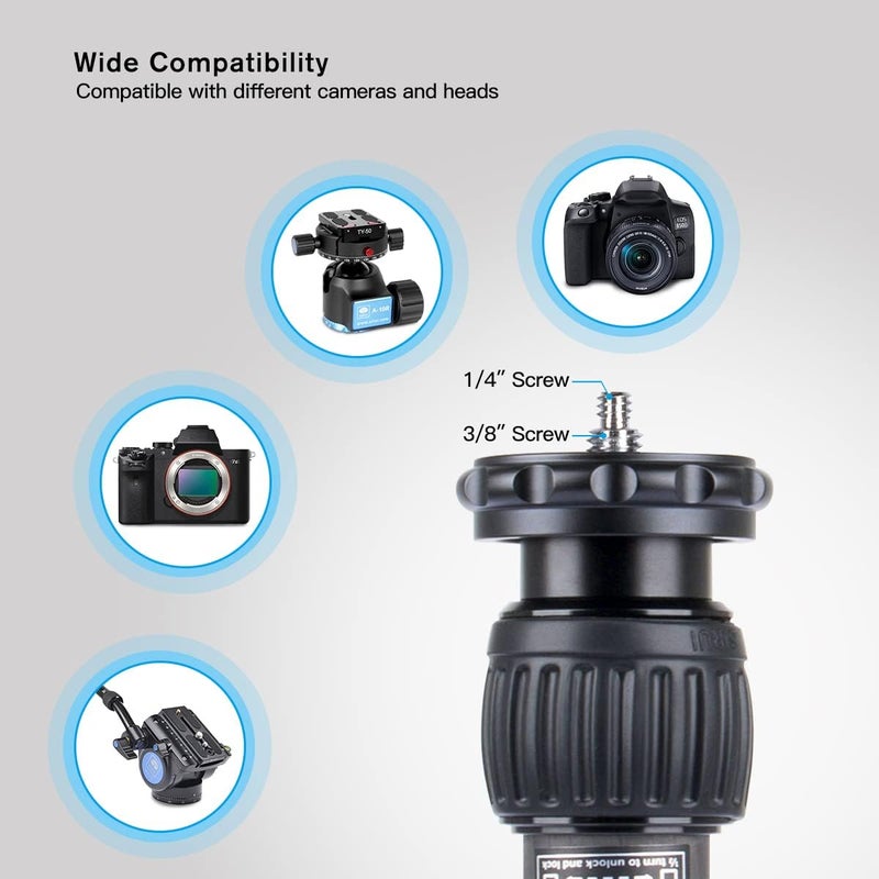 sirui SL-200 Tripod Extension Pole, Two-Section Carbon Fiber Center Column-Tripod Extender-Tripod Extension Tube - Image 5