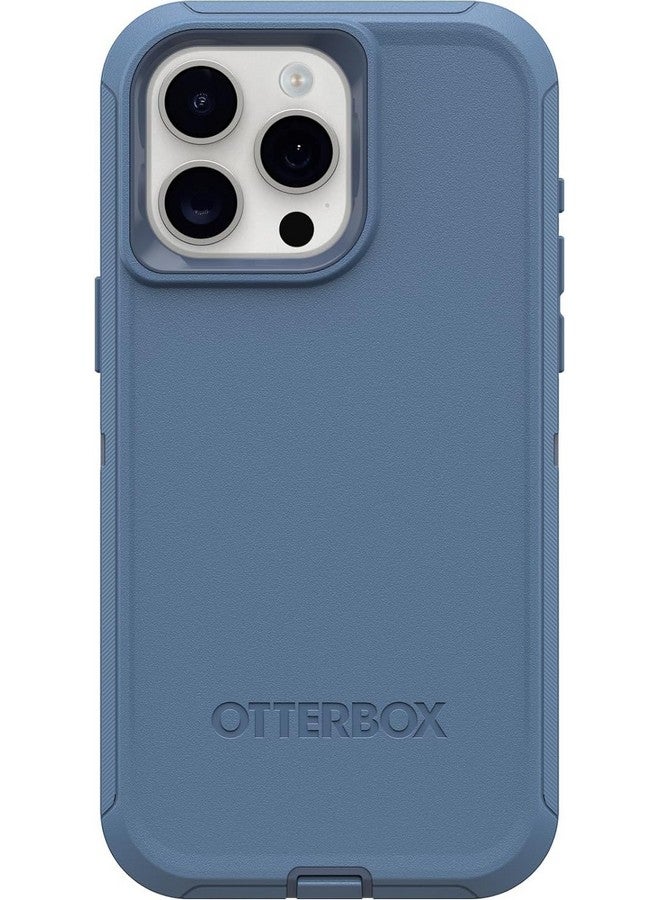 أوتربوكس جراب OtterBox iPhone 15 Pro Max (فقط) - جراب Defender Series - جينز أزرق فاتح (أزرق) - بدون شاشة - متين وقوي - مع حماية للمنافذ - يتضمن مشبك الحافظة - عبوة غير مخصصة للبيع بالتجزئة - Image 2