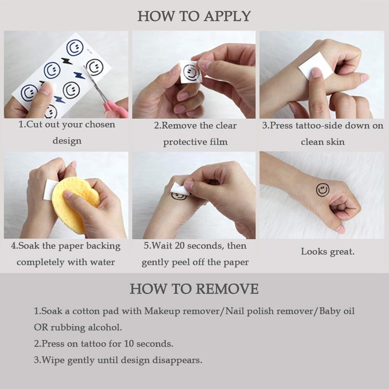 Oottati Small Cute Temporary Tattoo Horror Halloween Eye (2 Sheets) - Image 5