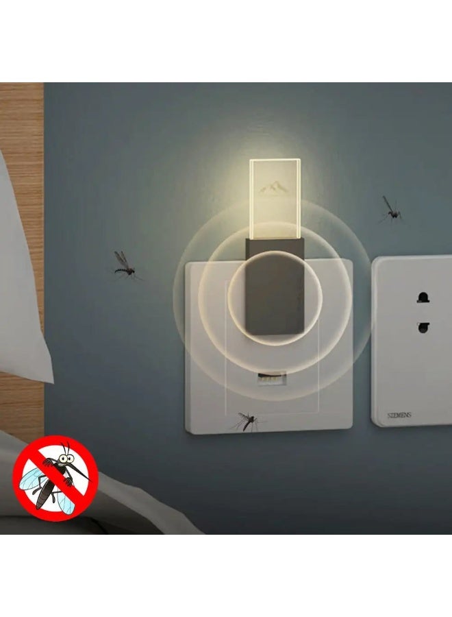 The Ultrasonic Insect Repellent + USB Device combines a gentle light with a mosquito repellent function. It uses ultrasonic technology to repel mosquitoes and insects without any chemicals or unpleasant odors. - Image 4