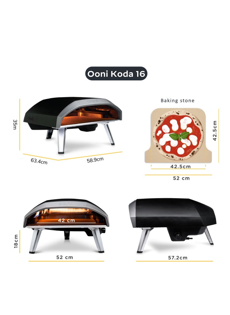 ooni - 16 Gas Powered Outdoor Portable Pizza Oven - Image 1