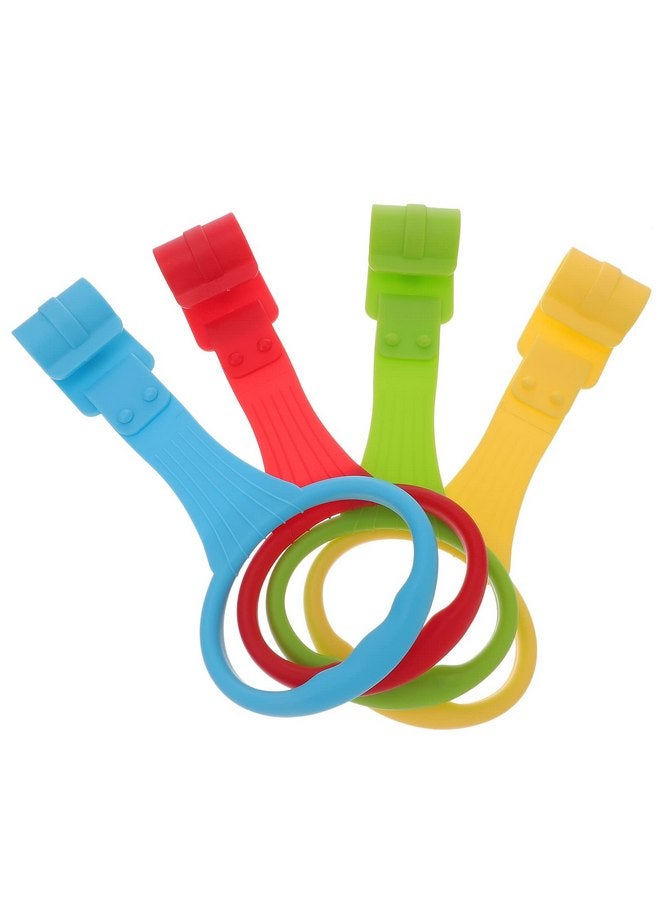 TOYANDONA 4pcs Baby Toddler Crib Pull Ring Baby Bed Stand Up Rings Kids Best Walking Training Tool,Random Color  - Image 5