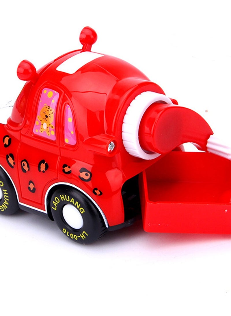 Generic A Fun Cartoon Car Shaped Pencil Sharpener With Sliding Tires, Battery Free, Suitable For Daily Office Use For Boys Girls  - Image 3