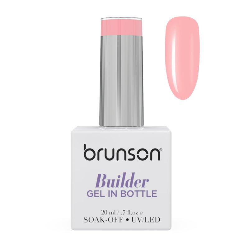 brunson جل بناء خالي من TPO للأظافر 20 مل 10 في 1 جل بناء في زجاجة BIAB بدون حرارة غير مصفر طويل الأمد جل نقع للأظافر لتقوية وإصلاح قاعدة هيماء خالية من الجل الصلب للصالة - Image 1