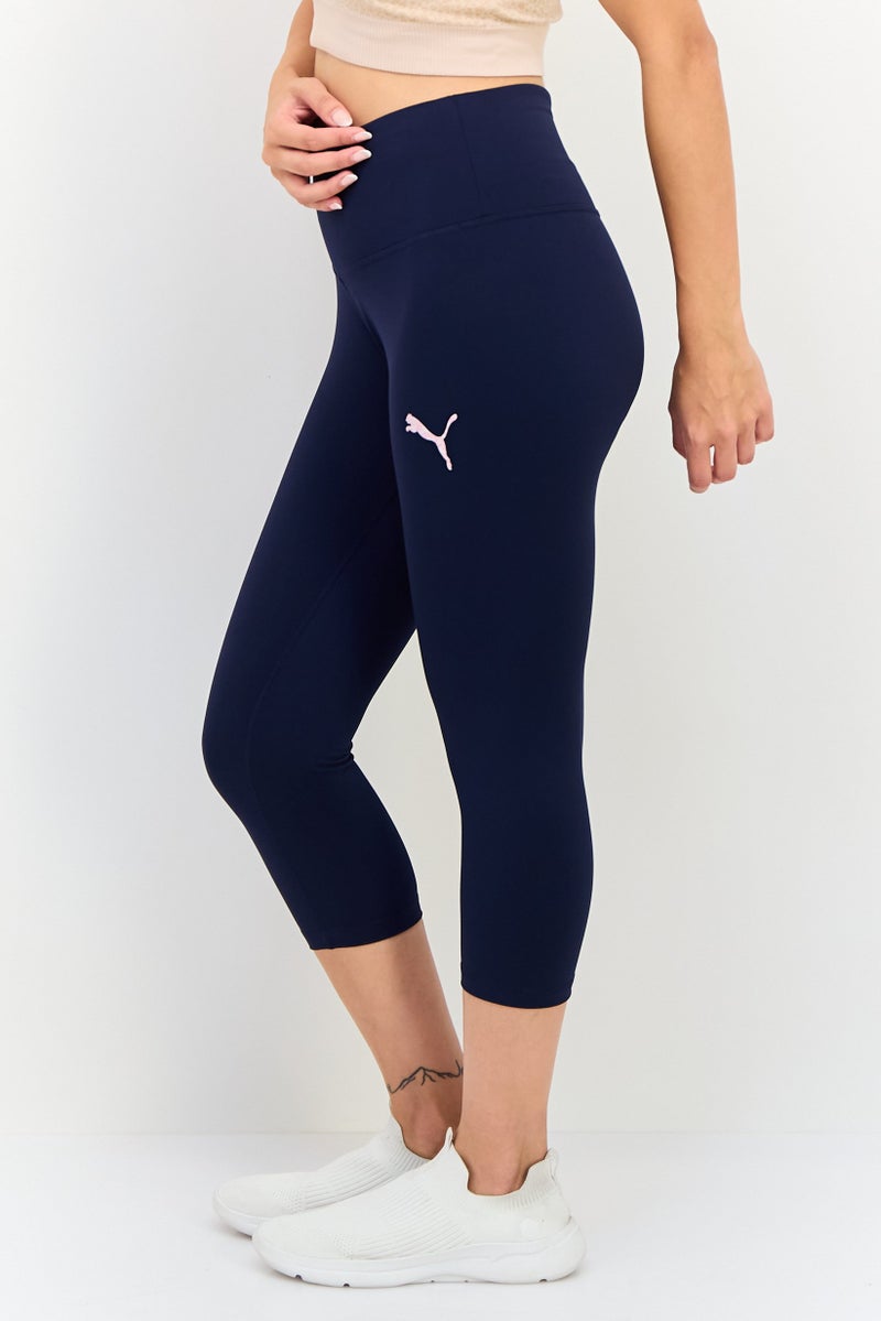 PUMA سراويل تدريب رياضية نسائية مقاس 3/4، بحرية - Image 2