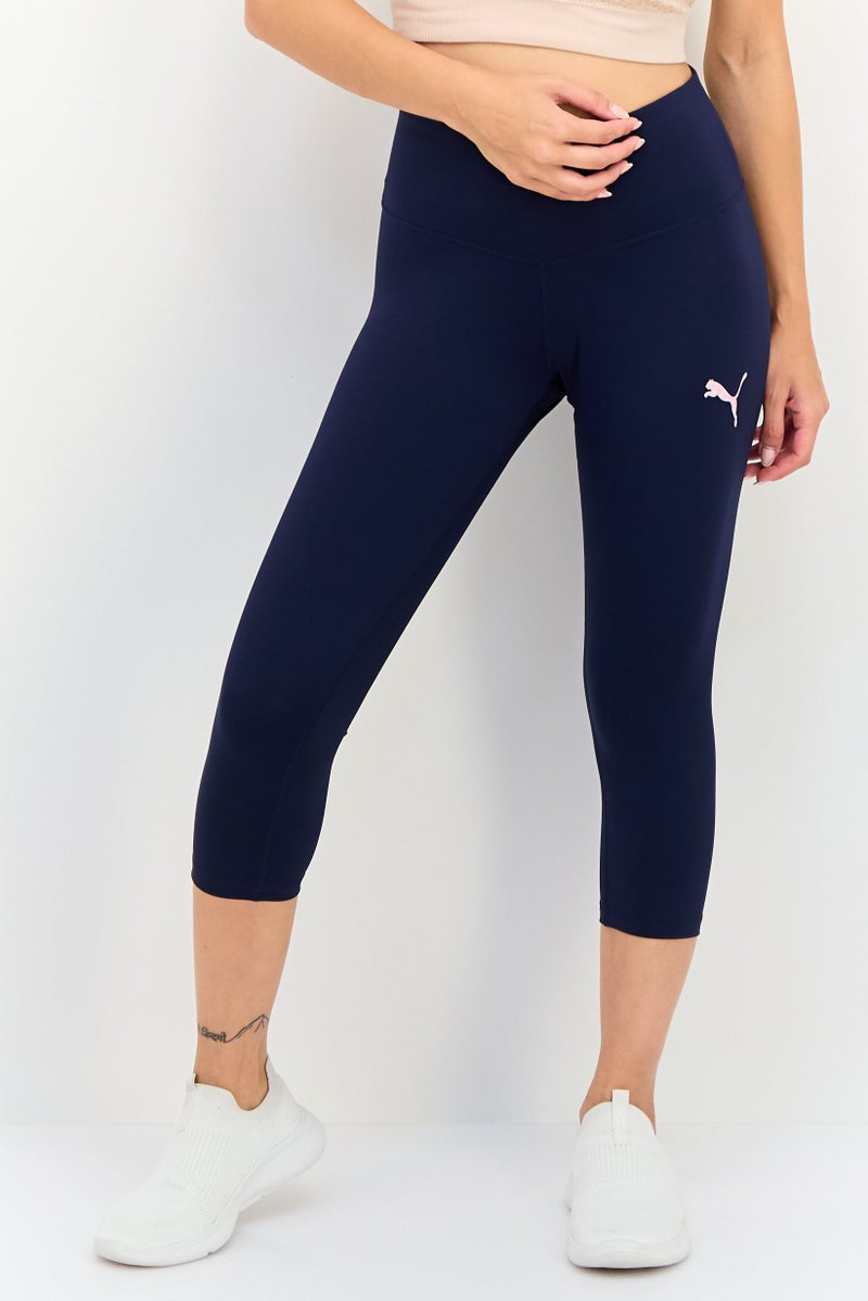 PUMA سراويل تدريب رياضية نسائية مقاس 3/4، بحرية - Image 1