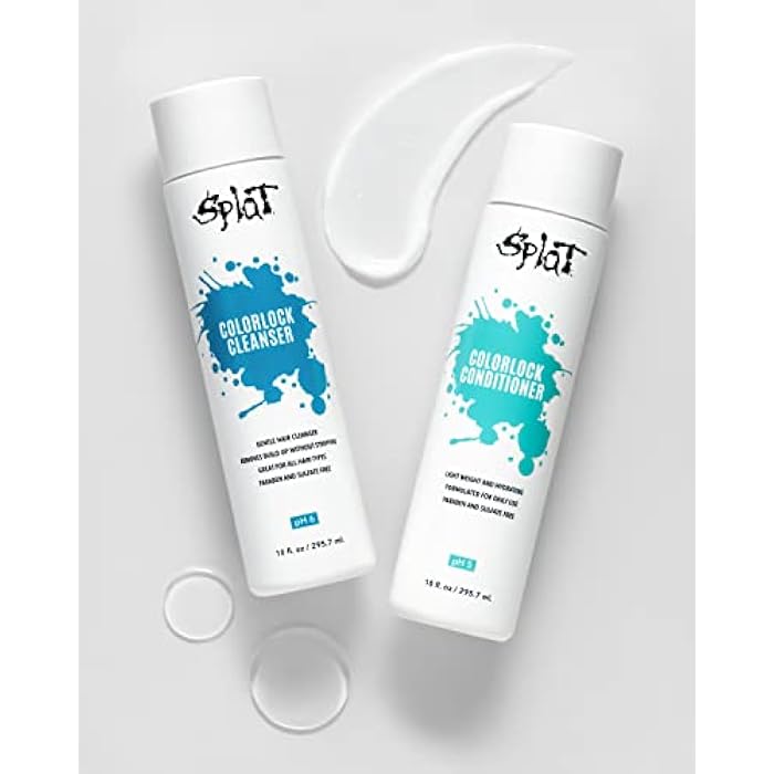 Splat Color Lock Shampoo & Conditioner - Free of Parabens, Sulfates & Salts! Maintain Your Hair Color (ColorLock Bundle) - Image 2