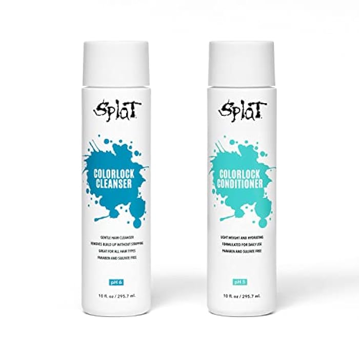 Splat Color Lock Shampoo & Conditioner - Free of Parabens, Sulfates & Salts! Maintain Your Hair Color (ColorLock Bundle) - Image 1