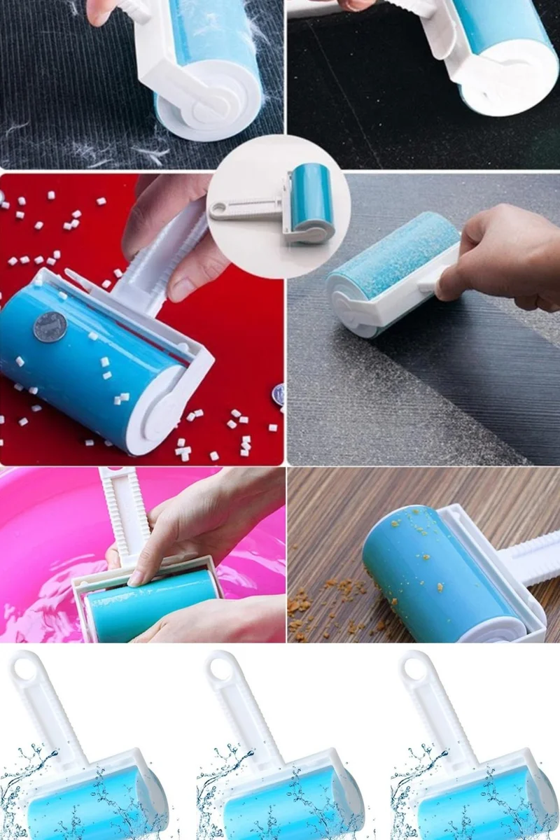 موبي Powder Hair Removal Roller Washable Large Size Practical Cleaning