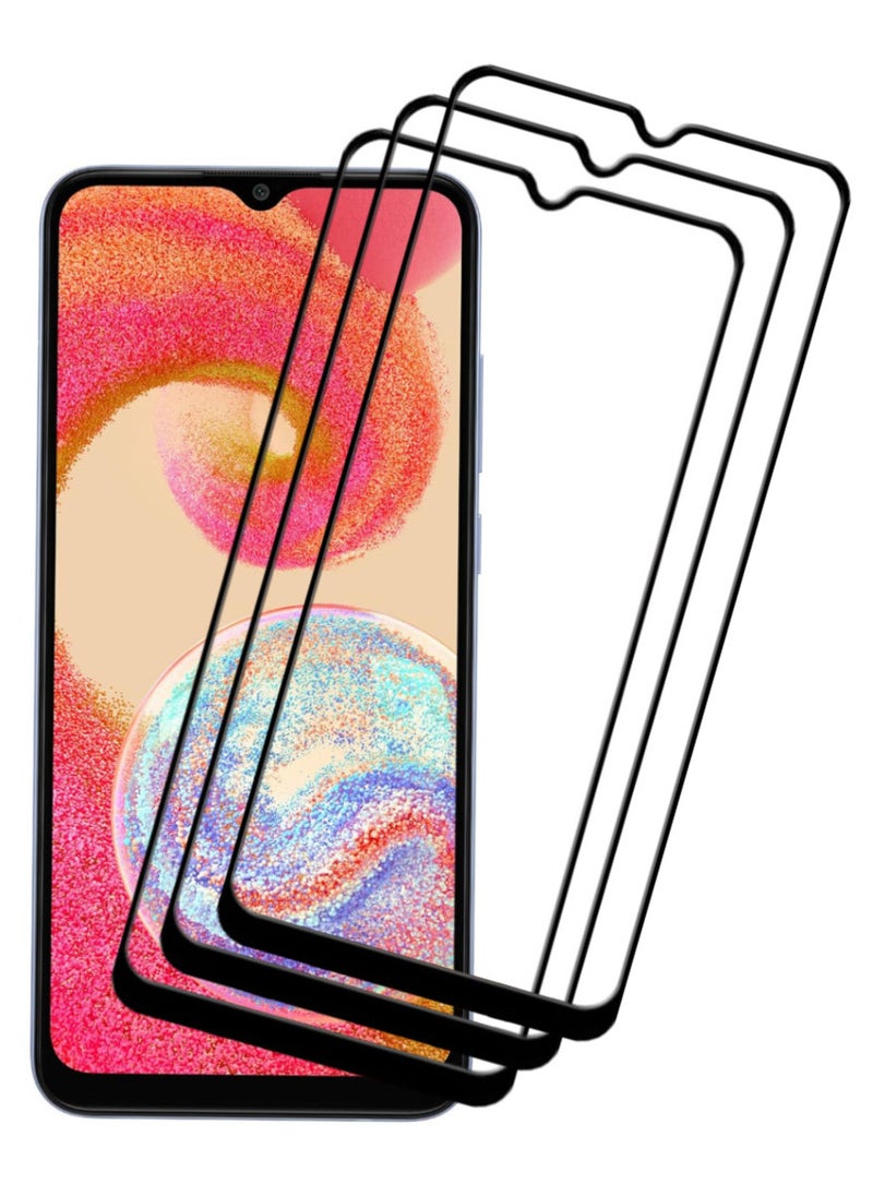 ACLIX 3 Pieces Antistatic ESD Dustproof Premium Quality High Definition Tempered Glass Screen Protector Designed For Samsung Galaxy A04e - Image 1