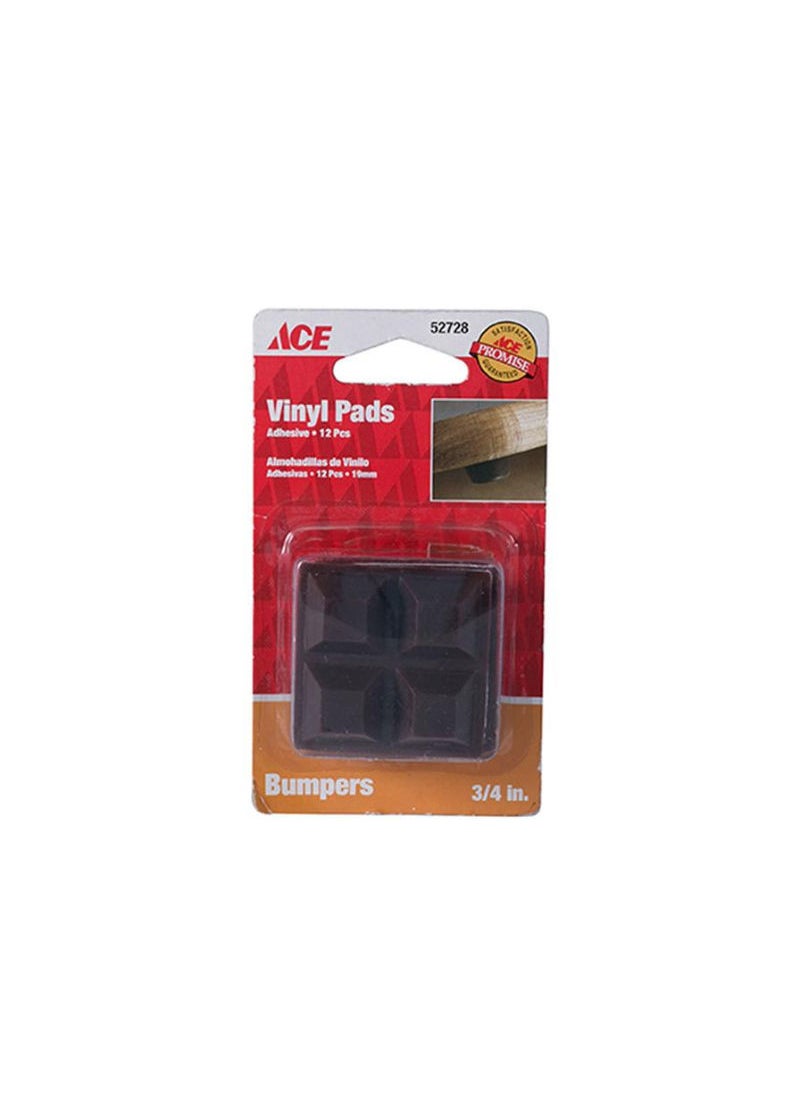 ACE ACE Vinyl Bumper Pad 19mm Pack Of 12 