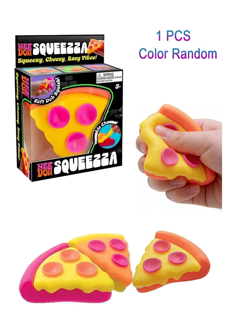 Needoh 1PCS Needoh Pliable Stress-Relieving Pizza Toy (Color Random) - Image 1