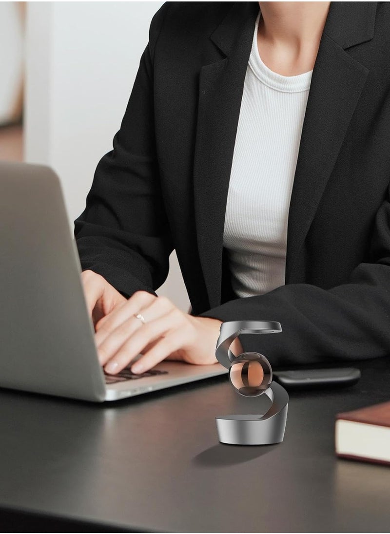 Laravel Gravity Defying Kinetic Desk Toy, Desktop Suspended Gyroscope, Executive Kinetic Spinning Desk Toys, Stress Relief Toys Adults for Desk Decor  - Image 3