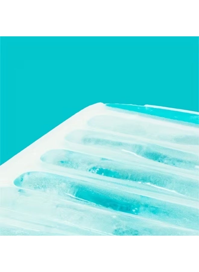 Goolsky 1pc Flexible Silicone Ice Tray with Easy Release and Stackable Design - Makes 10 Large Ice Cubes-food Grade PP Use healthy kitchen tools - Image 5