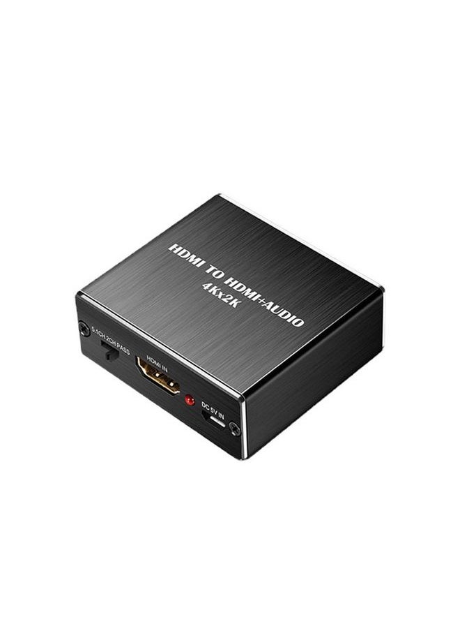 BURAQ HDMI TO HDMI+AUDIO Audio Separator(Black)  - Image 1