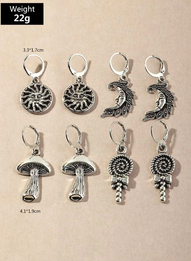 Take Two  Set of 4 - Mushroom Dangle Earrings for Women | Best Price UAE