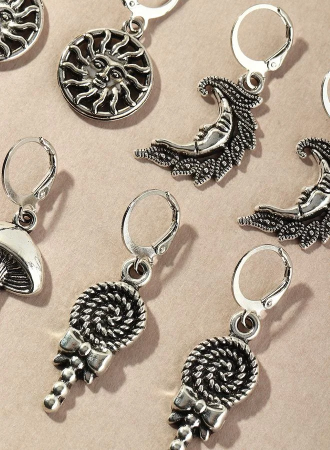 Take Two  Set of 4 - Mushroom Dangle Earrings for Women | Best Price UAE