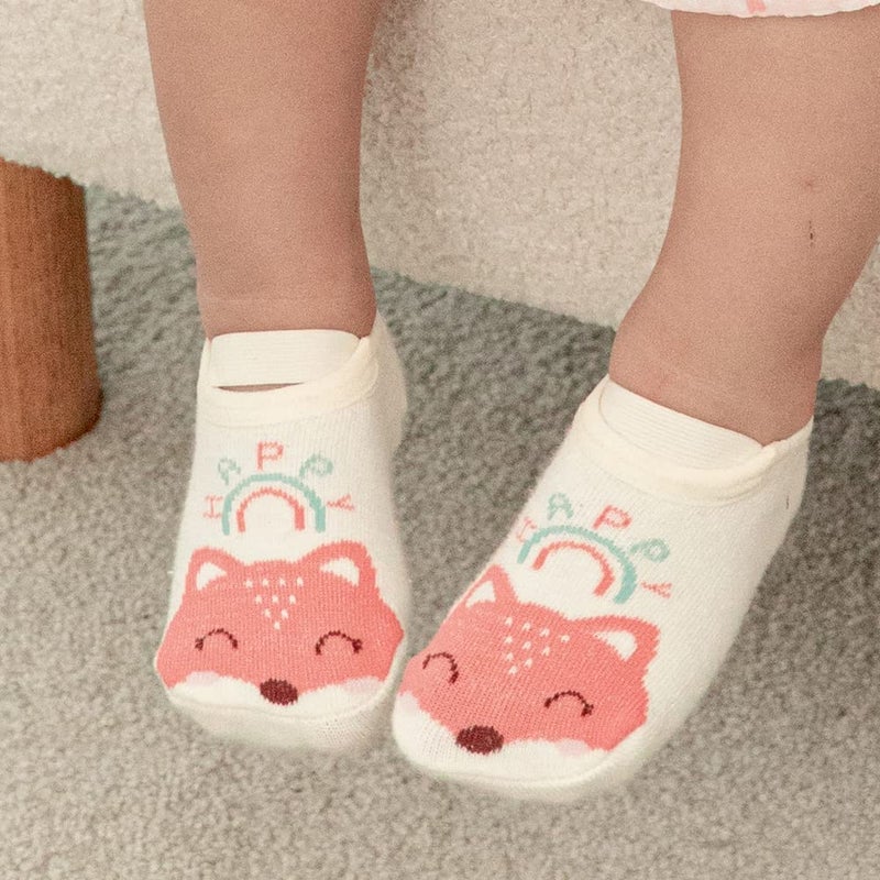 Zumou Baby Non Skid Anti Slip Socks for Toddler Girls Slipper No Show 0-36 Months 6 Pairs (0-12month, Lionet) - Image 2