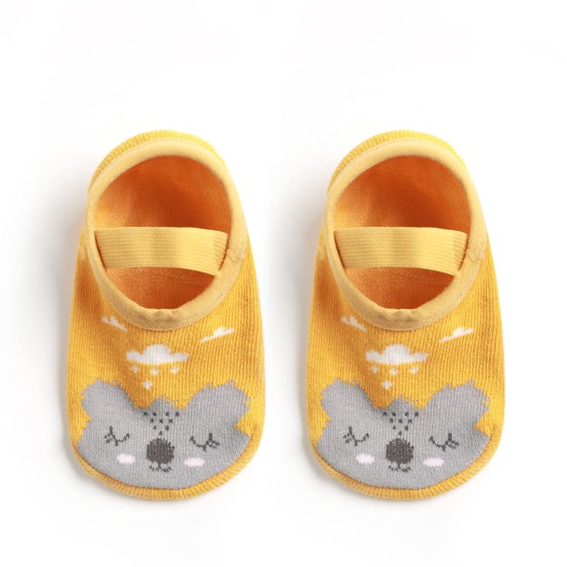 Zumou Baby Non Skid Anti Slip Socks for Toddler Girls Slipper No Show 0-36 Months 6 Pairs (0-12month, Lionet) - Image 4