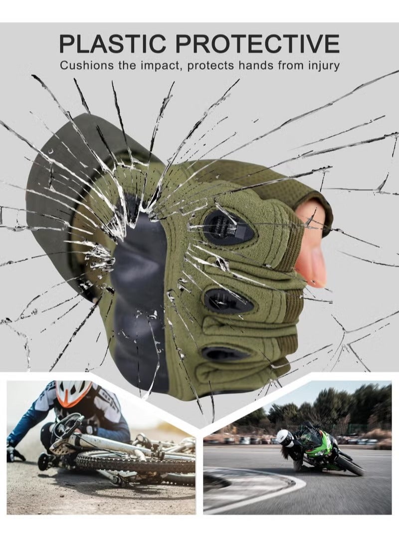 العنوان: قفازات رجالية بدون أصابع للهواء الطلق - للقيادة، التنزه، ركوب الدراجات وقيادة الدراجات النارية - Image 2