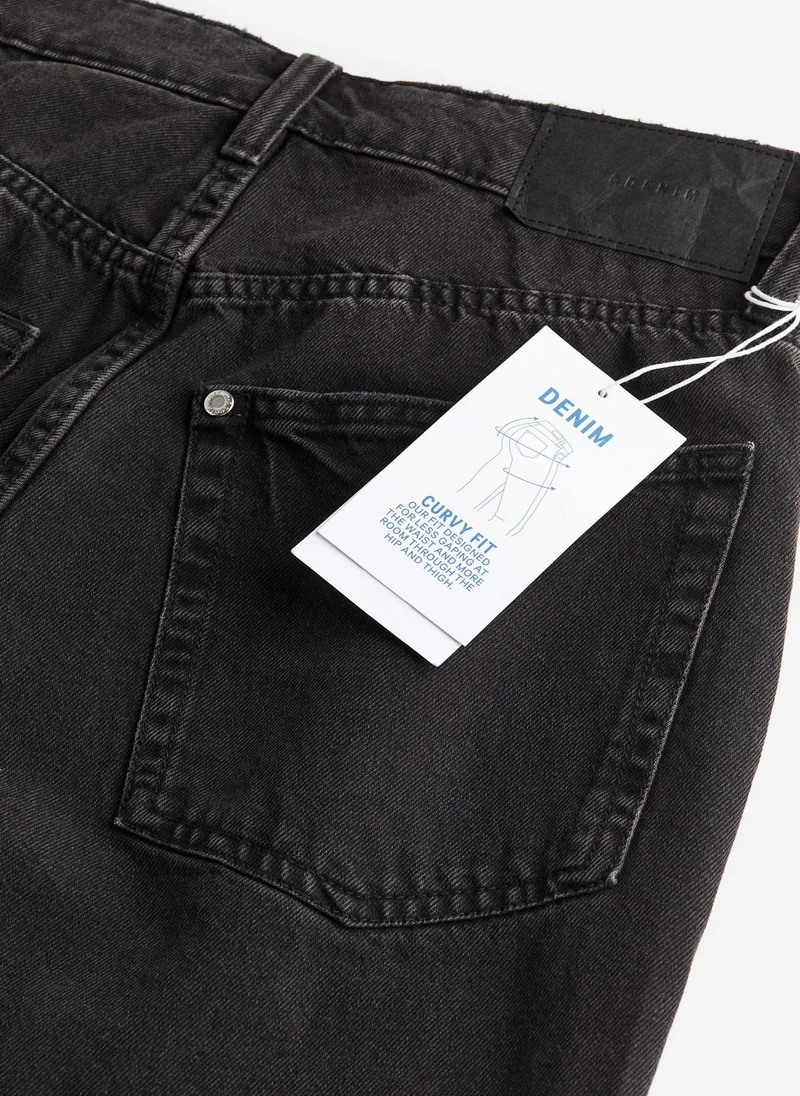 اتش اند ام Curvy Fit Wide Ultra High Jeans