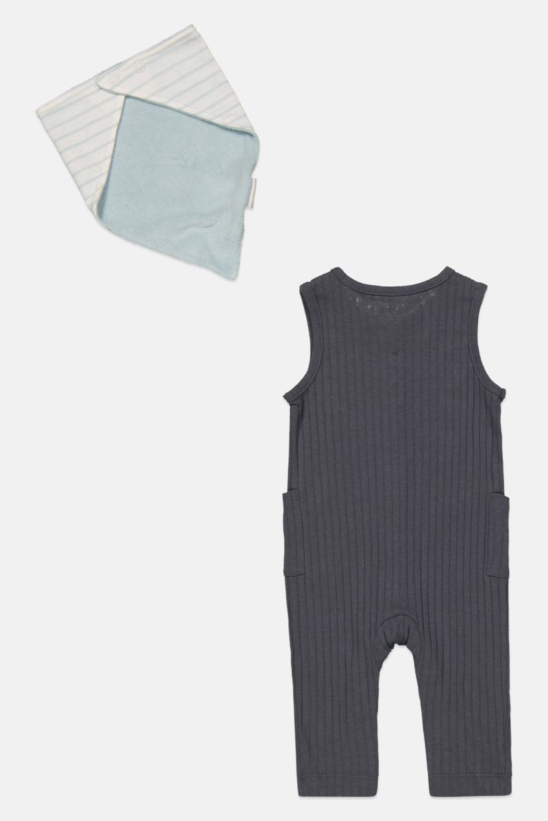 carter's جمبسوت بدون أكمام برقبة دائرية للأولاد الصغار، رمادي غامق - Image 2