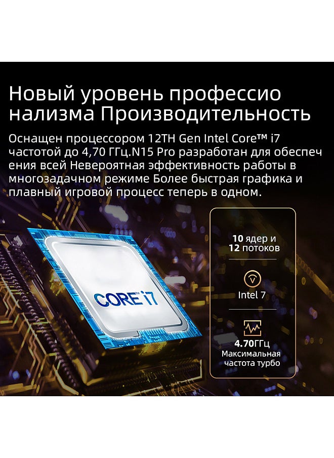 Generic - Laptop Computer 15.6 Inch 60Hz IPS Screen 1920*1080 IPS Display 32GB DDR4 1TB SSD Windows 11 Laptop with 12TH Gen Intel Core i7-1255U Processor WiFi6 BT4.0 Fingerprint Unlock - Image 1