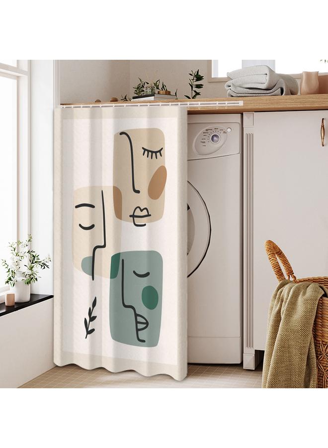 Bluejw Ins Shelter Curtain Velcro Dust-proof Self-adhesive Kitchen Cabinet Shelter Curtain Mirror Ugly-covering Curtain Cabinet Curtain Punch-free Half Door Curtain - Image 1