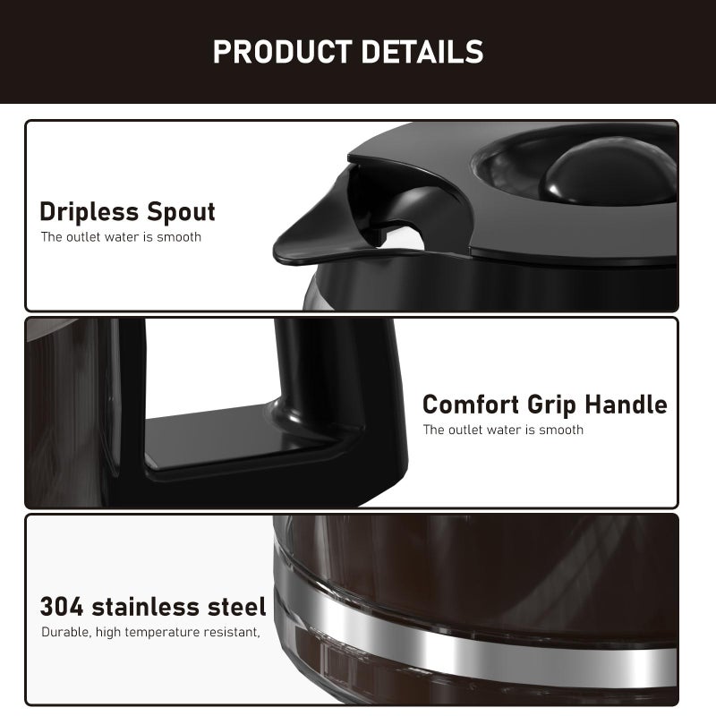 Colidier 12-Cup Coffee Pot Replacement Compatible with Cuisinart Coffee Maker Models SS-12, SS-15, SS-16, DCC-1100BK, DCC-1200, DCC-2650, CHW-12P1, DGB-400, DGB-550BK, DGB-550BK1, DGB-625BC and DGB-700BC - Image 3