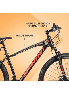 Spartan Master Mountain Bike| 29 inch wheel size| 21 speed Shimano gear | For Adult | Charcoal Black  - Image 3
