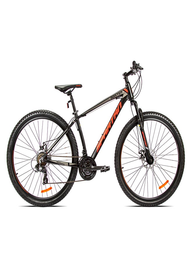 Spartan Master Hardtail Mountain Bike| 29 inch wheel size| 21 speed Shimano gear | For Adult | Charcoal Black  - Image 1