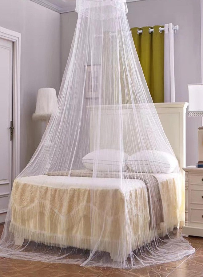 HDFCLUP 4 Pack Mosquito Net for Bed, King Canopy Bed Curtains Queen Size from Ceiling,Dome Mosquito Netting Bed Tent Twin Girls Canopy Bed Decor for Baby Crib,Kid Bed and Adult Beds - Image 1
