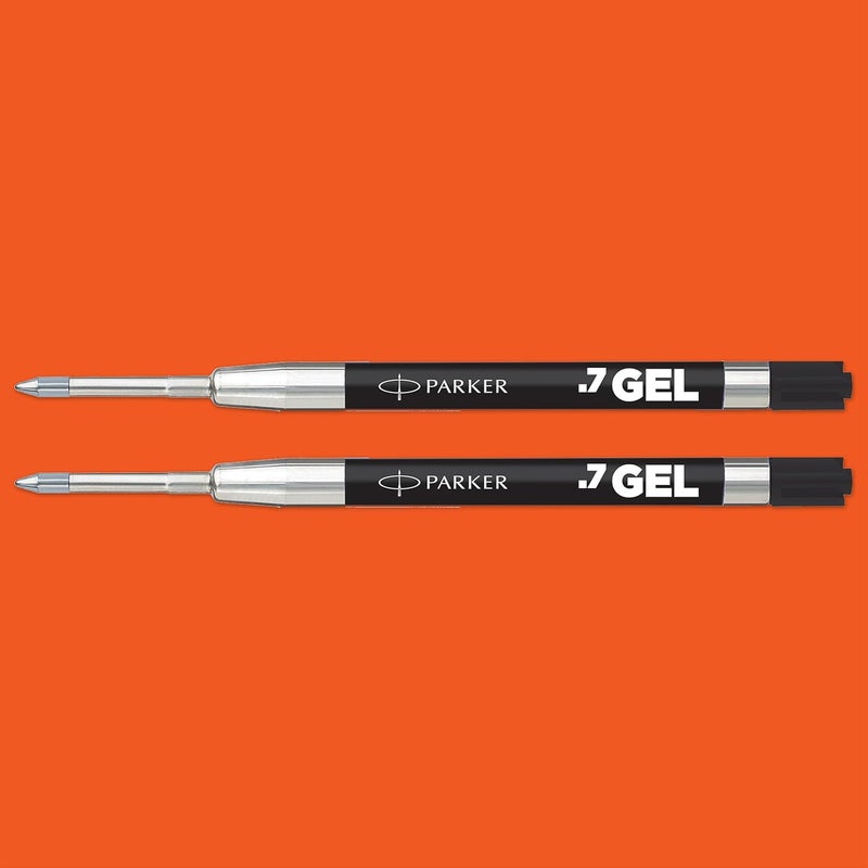 Nan Parker Jotter Originals Gel Pen Refills - Smooth Black Gel Ink, Medium Tip (0.7mm), 2 Count - Image 2
