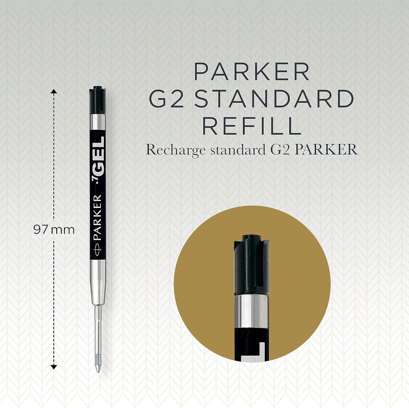 Nan Parker Jotter Originals Gel Pen Refills - Smooth Black Gel Ink, Medium Tip (0.7mm), 2 Count - Image 4