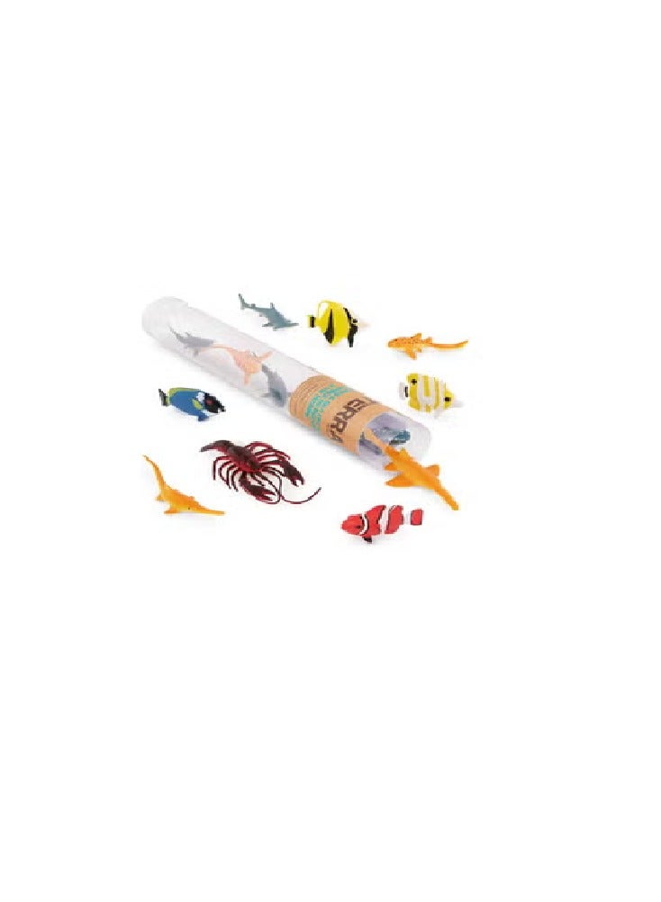 Terra 14 PCS OCEAN ANIMALS SEA LIFE 5-12CM